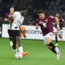 Un momento della partita Torino-Venezia (foto Editoriale Report)