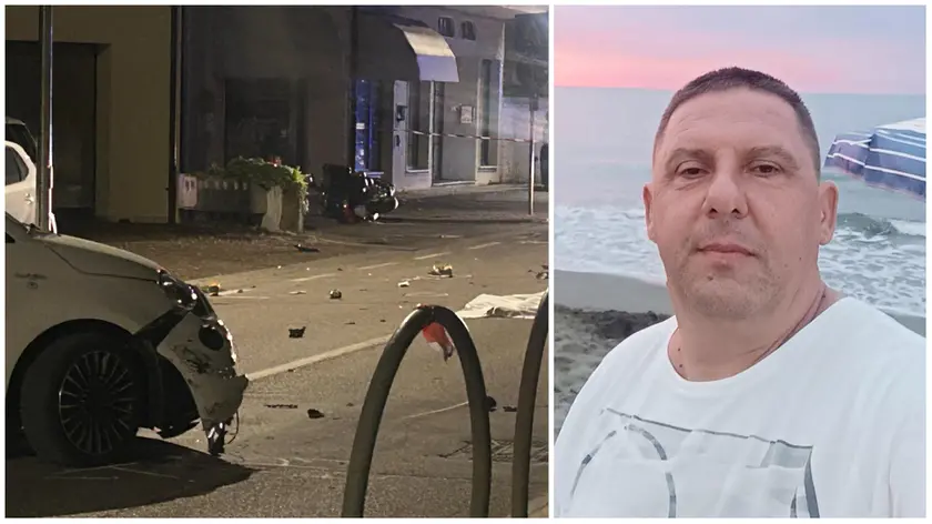 A destra la vittima Artur Cela