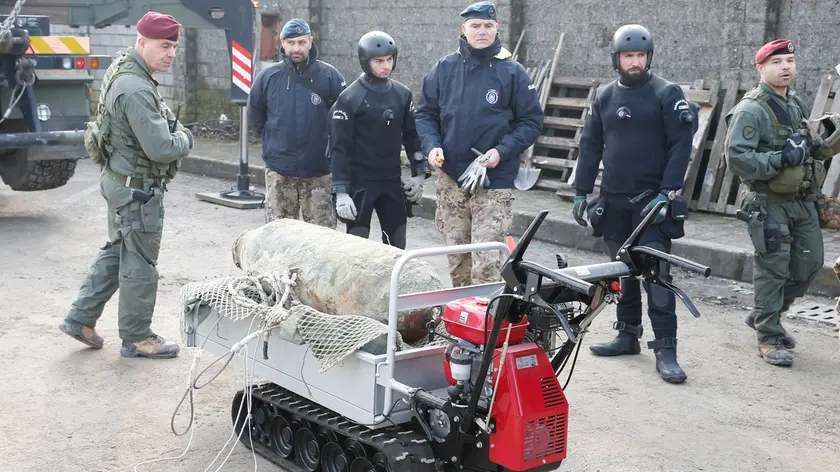 La bomba rimossa nel febbraio 2020 a Marghera