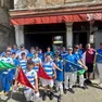 Le premiazioni fuori dal ristorante Al Timon