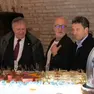 Il sindaco Luigi Brugnaro, l'architetto Nigel Coates e il presidente della Biennale Pietrangelo Buttafuoco