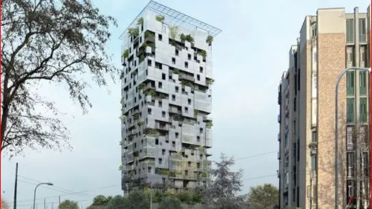 Mestre, il rendering della torre Setten in via San Marco