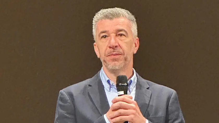 Gino Cecchettin durante un incontro pubblico