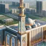 Un’immagine di come potrebbe essere la nuova moschea che la comunità bengalese vuole realizzare in via della Giustizia, al posto dell’ex segheria