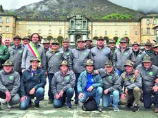 Gli alpini della sezione di Vicenza con quelli di Udine a Oropa