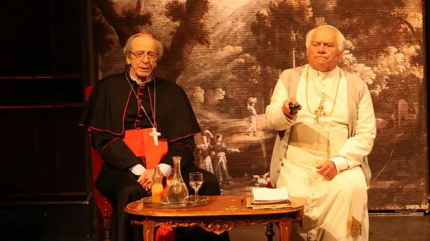 Mariano Rigillo con Giorgio Colangeli