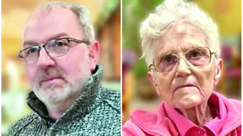 Andrea Collauto e l’anziana madre Rosina Iole Prospero