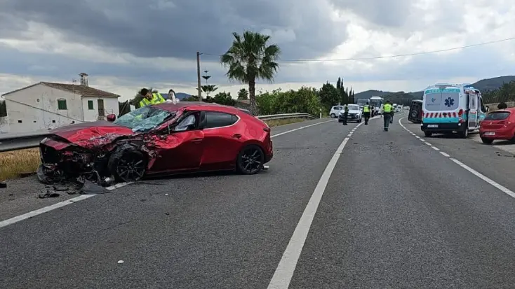 L'auto a bordo della quale viaggiavano i coniugi vicentini