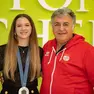 Martina Favaretto con il suo maestro Mauro Numa