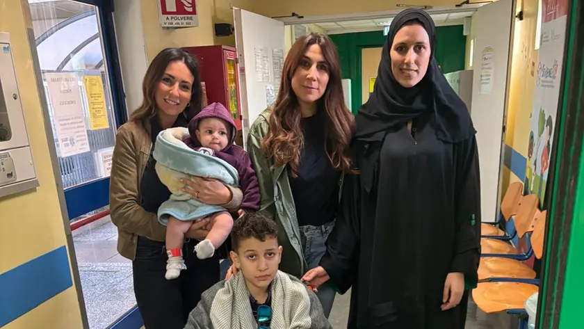 L'arrivo dei bambini in ospedale