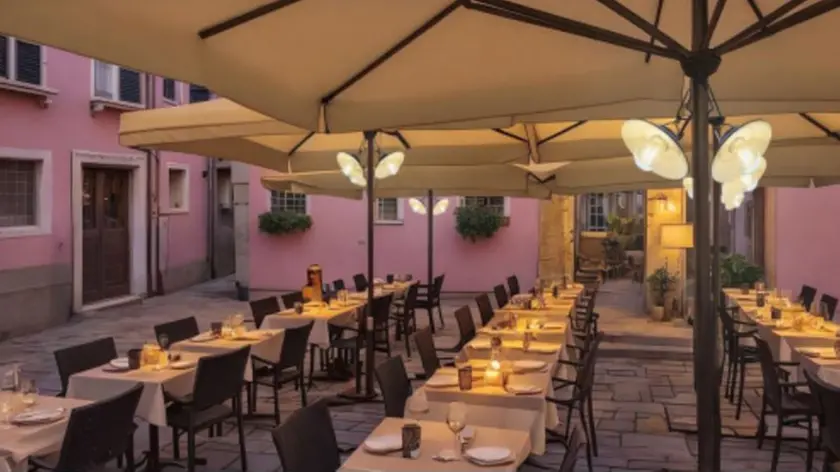 Un plateatico a Venezia