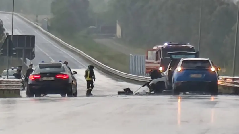 Il luogo dell'incidente mortale a Portogruaro