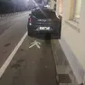 Il parcheggio selvaggio nelle vicinanze del centro islamico