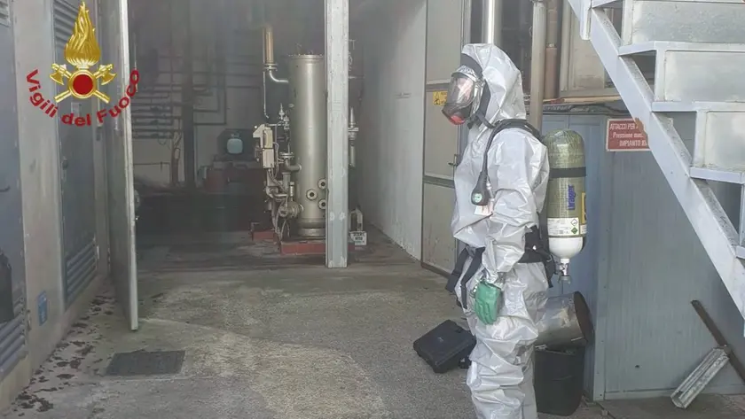 I pompieri del Nucleo Nbcr a Santa Maria di Sala
