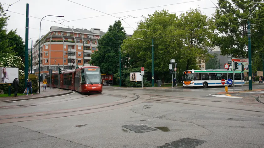 L'incrocio tra via Colombo e Viale San Marco