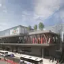 Il rendering della stazione ferroviaria di Mestre