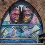 Il murale di Kobra all’interno degli spazi Thetis all’Arsenale