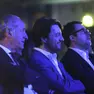 Da sinistra, Luca Zaia, Alberto Stefani, Matteo Salvini