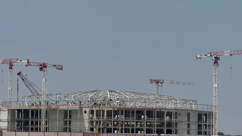 La copertura dell'arena di Tessera è quasi pronta