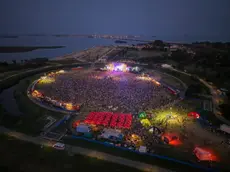 Il concerto visto dall'alto (foto Pòrcile)