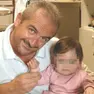 Andrea Tonello, 45 anni di Vigonza con la figlia quando ancora era piccola