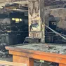 La trattoria Bea Storia devastata dopo l'incendio