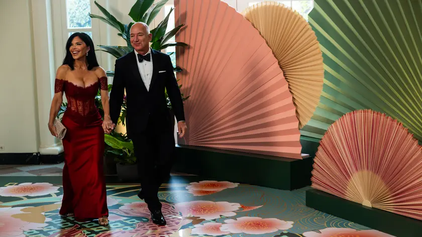 Lauren Sánchez e Jeff Bezos