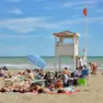 Turisti in spiaggia a Jesolo