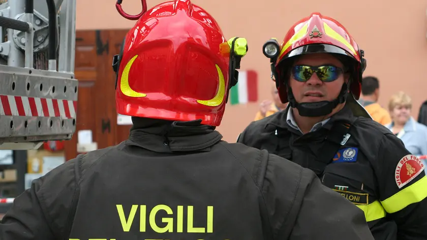 Un intervento dei vigili del fuoco