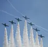 Le prove di venerdì sui cieli di Jesolo (Foto Bortoluzzi)