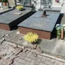 Una delle tombe depredate dai ladri nel cimitero di San Pietro di Cavarzere