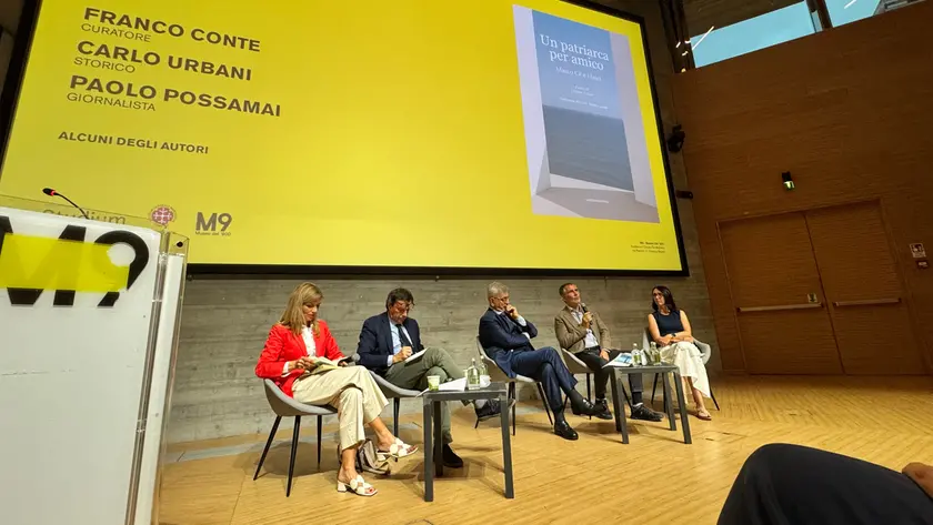 I relatori all’incontro sul libro dedicato al patriarca