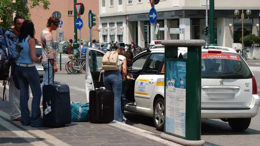 Un taxi a Mestre