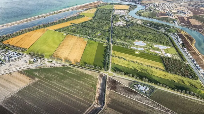 La zona in cui sorgerà l'Eraclea Village