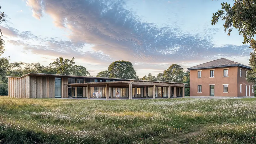 Uno dei rendering del progetto a Valle Ossi