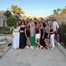 Lidia Mason, al centro, assieme ai suoi figli e nipoti durante la vacanza offerta a tutti a Marsa Alam, in Egitto