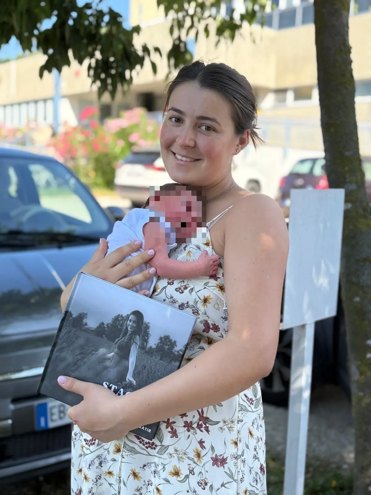 Corina Batir, 30enne di Treviso, diventata mamma tra gli scritti e l'orale della maturità