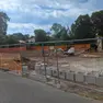 L'area di vicolo Nuovo a San Donà dopo l'abbattimento delle piante