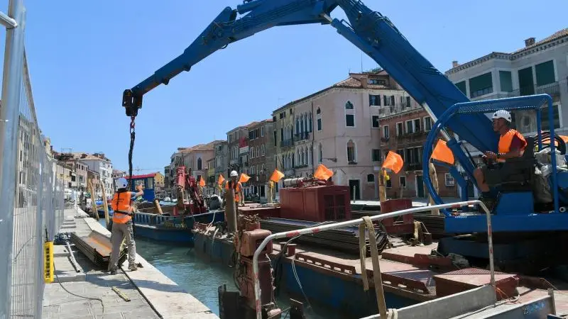 I lavori in corso a Venezia
