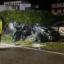 L'auto della ragazza coinvolta nell'incidente di San Donà
