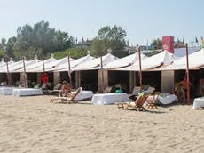 Le capanne dell'Excelsior, simbolo del Lido di Venezia