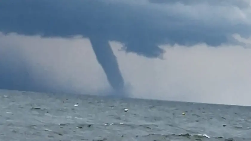 La tromba marina al largo di Sottomarina