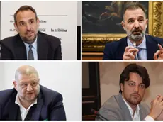 Dall'altro a sinistra, in senso orario: Conte, Bitonci, Marcato, Stefani