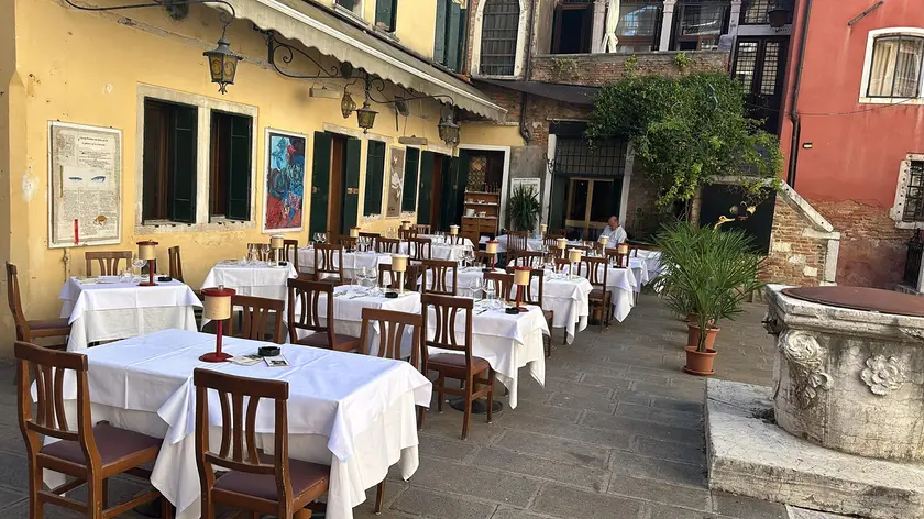 Il plateatico del ristorante Al Colombo