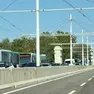 La colonna sul ponte della Libertà in direzione di Venezia