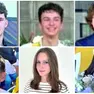 Da sinistra: Lorenzo Bellon, Manuel Alfrano, Vittorio Moro. Sotto Lorenzo De Rossi, Agnese Trevisan e Martina Benedetta Sorato