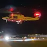 Il motociclista è stato portato in ospedale con l'elisoccorso