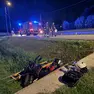 La moto di Andrea Brugnaro a Loreggia (foto Nicola Piran)