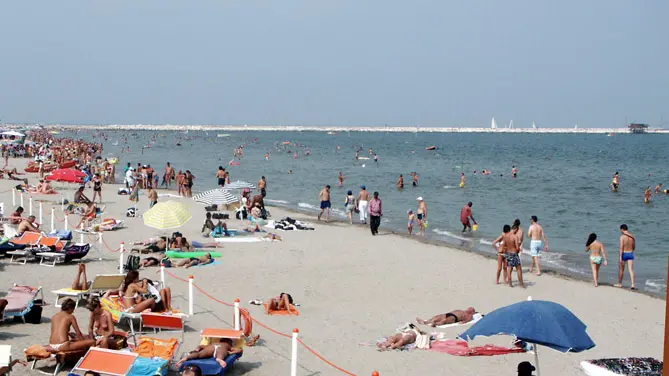 La spiaggia di Sottomarina