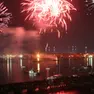 Lo spettacolo dei fuochi d'artificio a Chioggia per Ferragosto